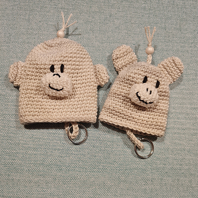 Monkey and Donkey key cover