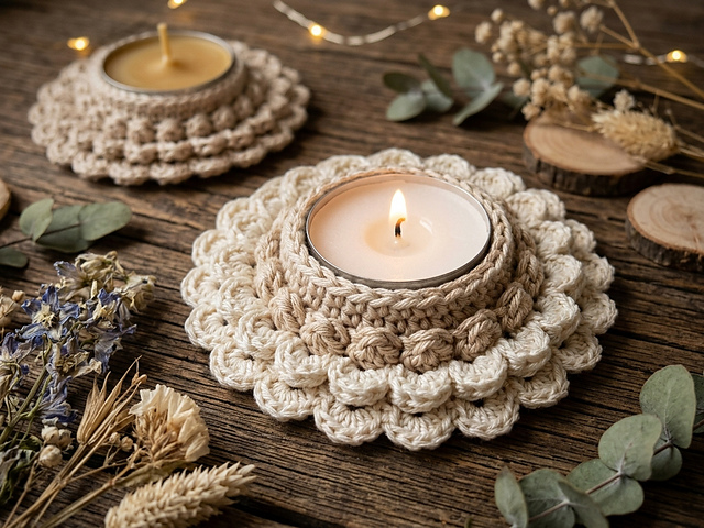 Candle coasters, tealight holder
