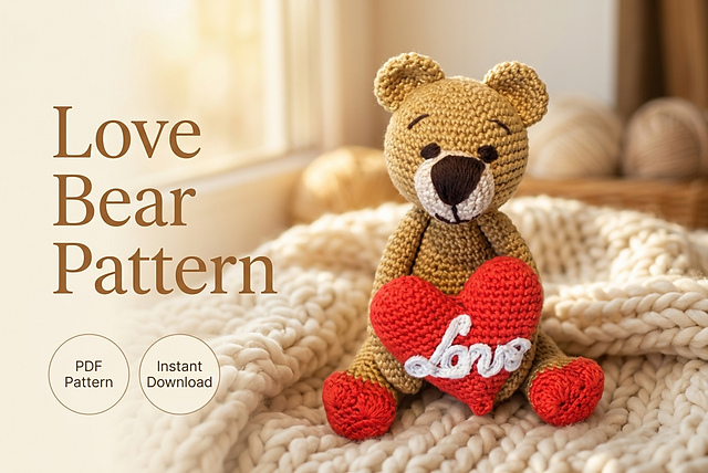 Amigurumi Valentine Bear