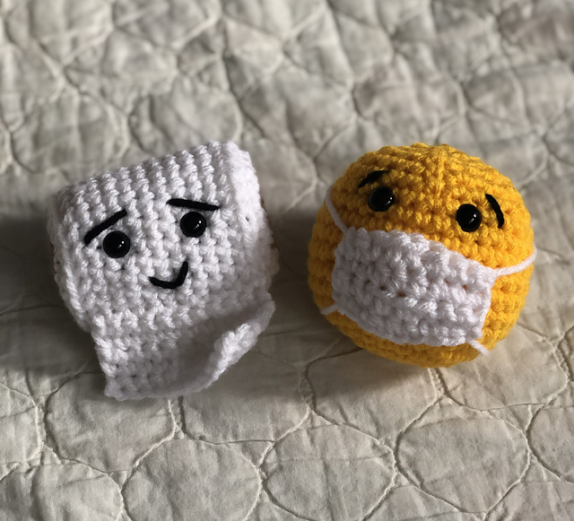 Covid Emoji Ornament Set