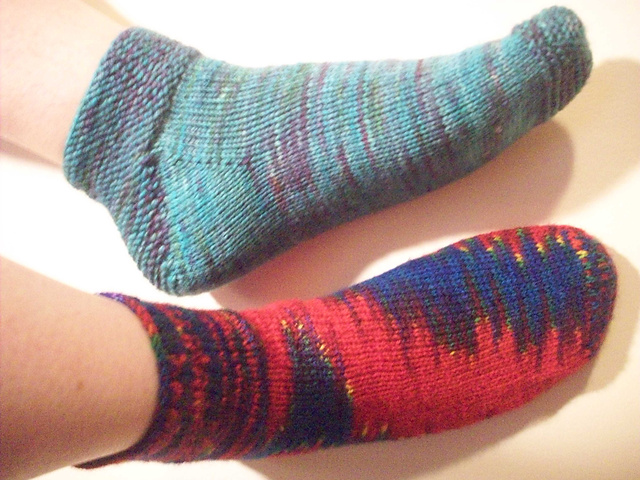 Double-Quick Toe Up Socks
