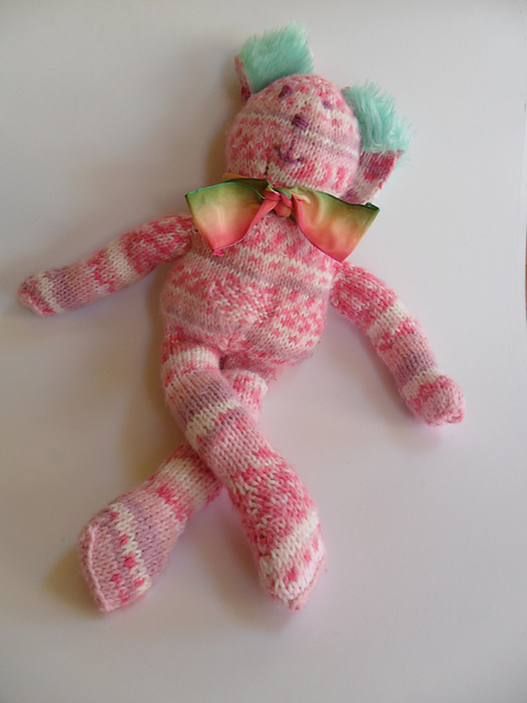 Happy Bunny Knitted Toy