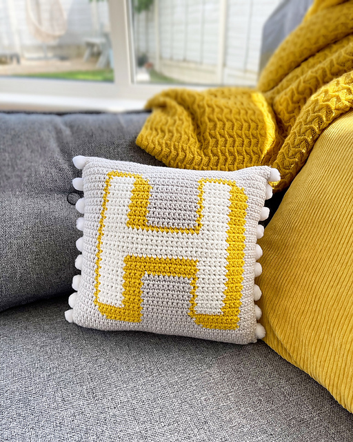Retro Alphabet Cushion A to Z