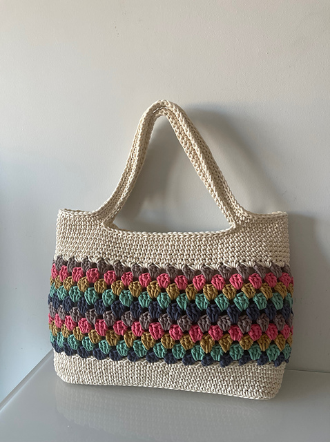 Chunky Granny Stripe Tote Bag