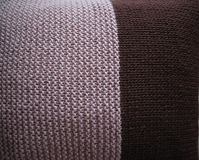 Garter Stitch Pillow