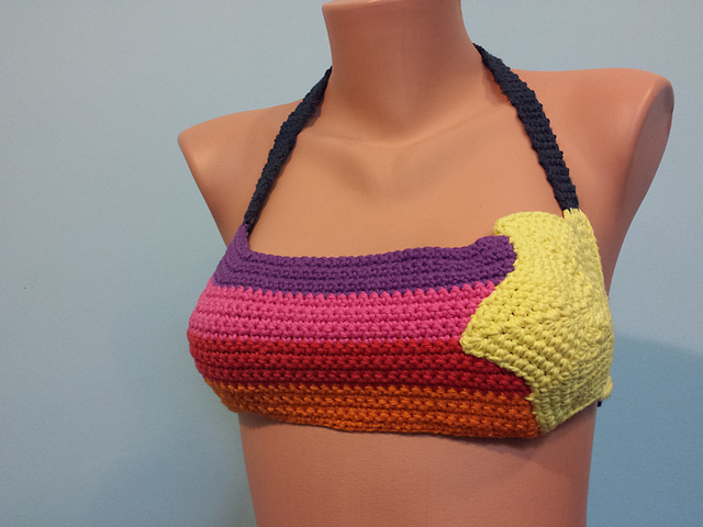 Shooting Star Cotton Bikini Top