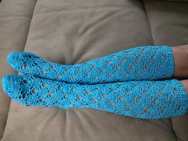 Openwork Knee High Socks