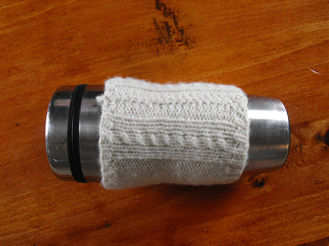 Cabled Travel Cup Cozy