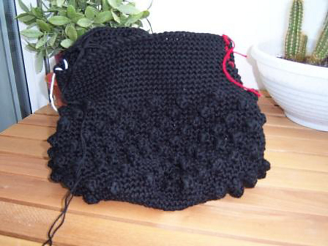 crochet popcorn bag A-942