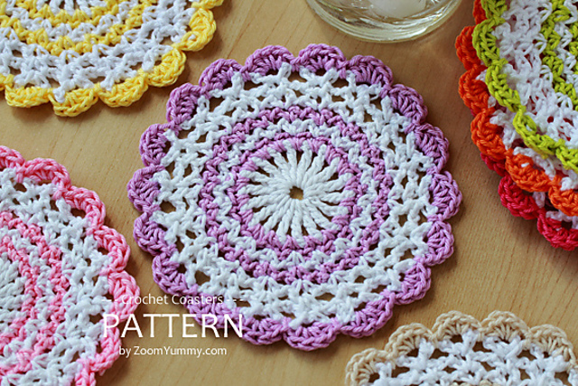 Sweet Crochet Coasters