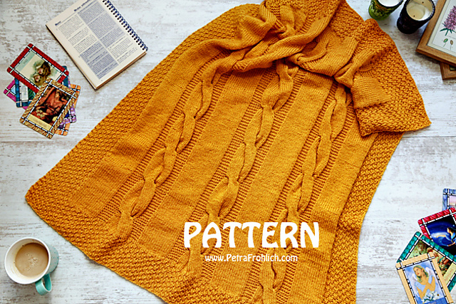 Knit Cable Baby Blanket