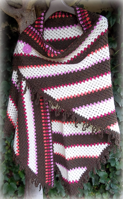 Corner to Corner Granny Shawl