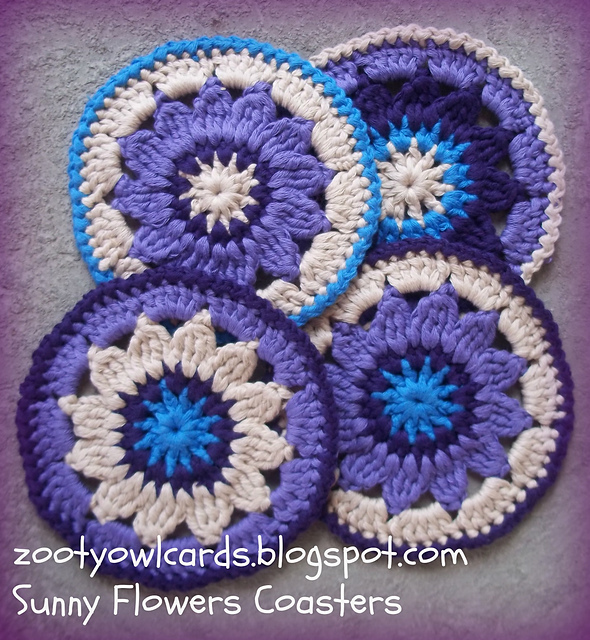Sunny Flower Coasters