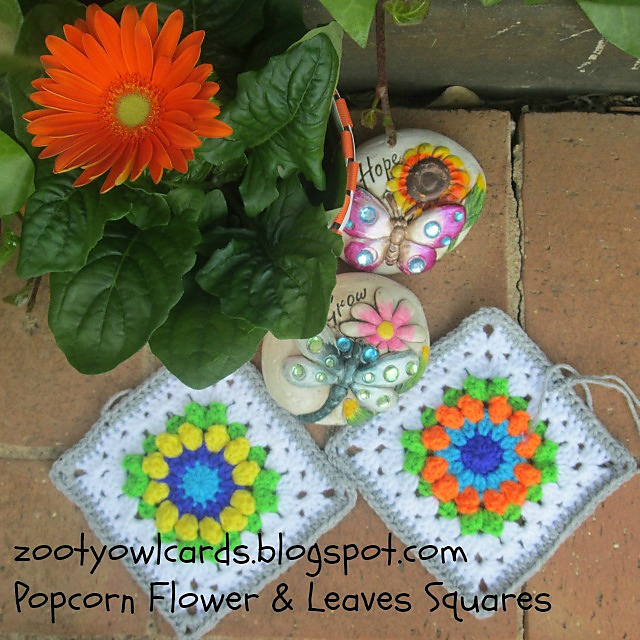 Popcorn Flower & Leaves 