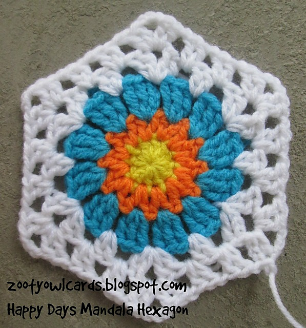 Happy Days Mandala Hexagon