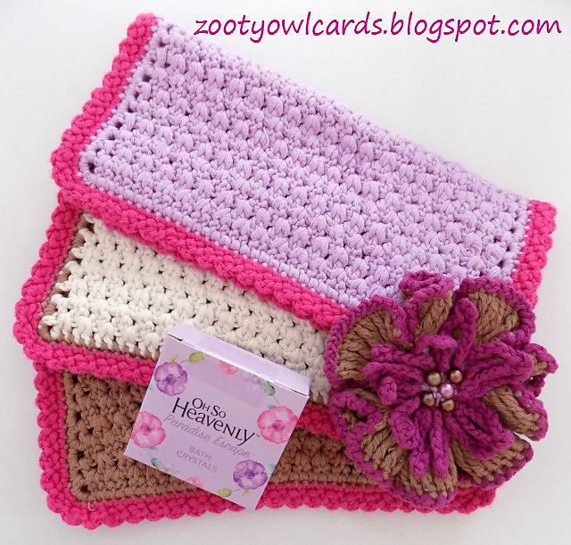Diamond Stitch Face Cloths