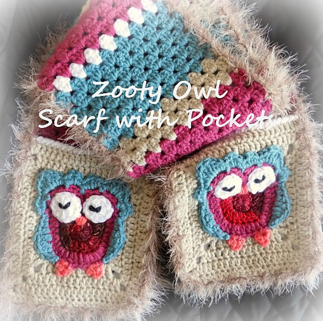 Zooty Owl Pocket Scarf