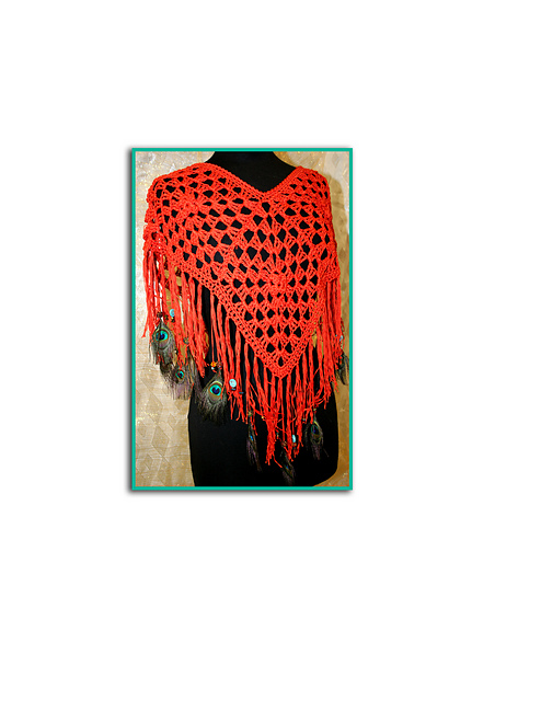 Lucci Cotton Tape Crochet Poncho