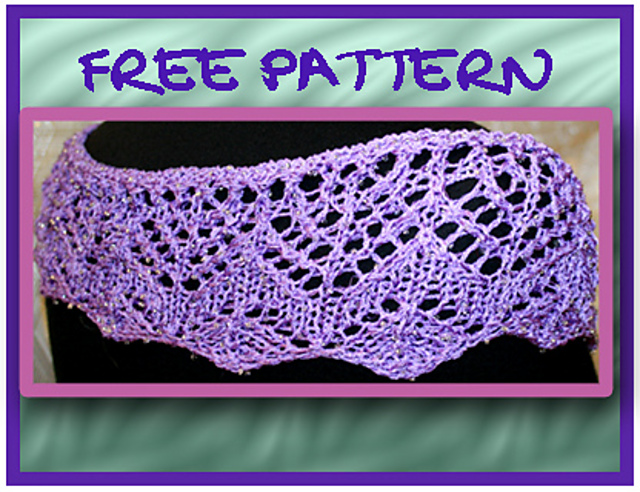 Neck Accent in Beaded Yarn