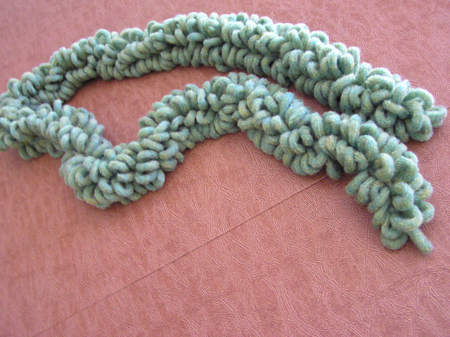 One-Ball Crochet Loop Scarf