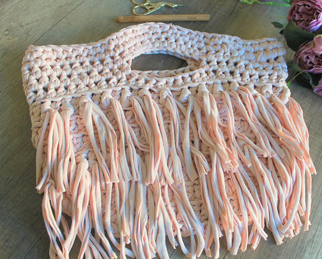 Bolso Rosa Flecos Facil